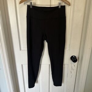 ATHLETA Delancey Herringbone Tight Pants, Women's Size Medium Black Leggings